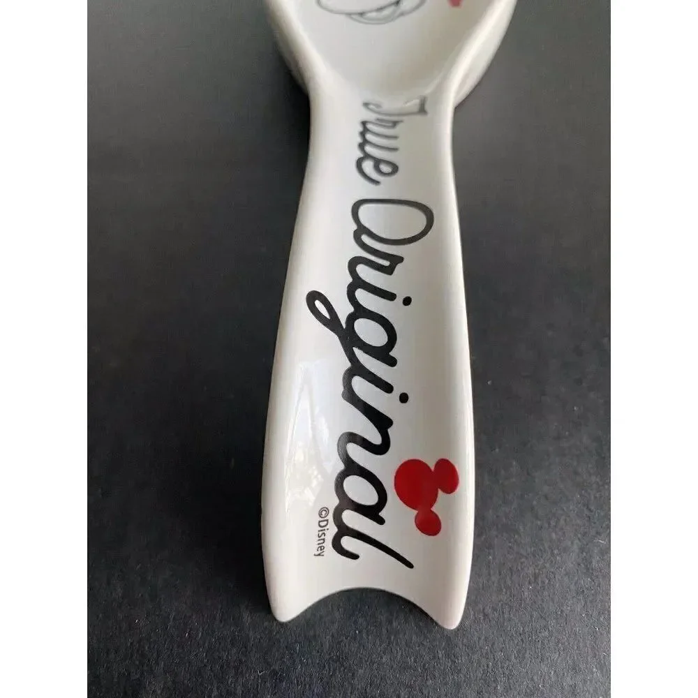 Disney Kitchen Mickey Mouse Classic Spoon Rest Ceramic‎ “Oh Boy!” New